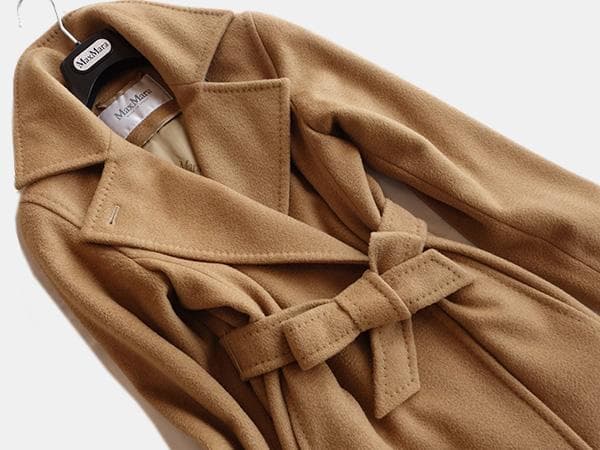 MaxMara■マックスマーラマニュエラアイコンコート36キャメル白タグマヌエラ