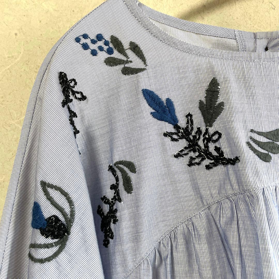 新品.未使用M.&KYOKO佐藤繊維チュニックブラウスフリーサイズ