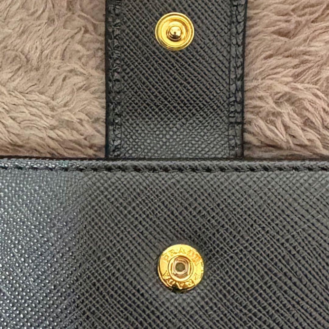 ココ⚫︎PRADA ミニ財布 サフィアーノレザー L字ファスナー