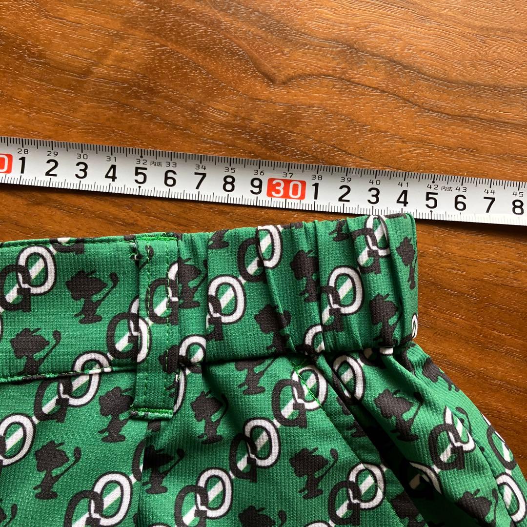 SNOOPY 緑色ポロシャツ・ショートパンツセット