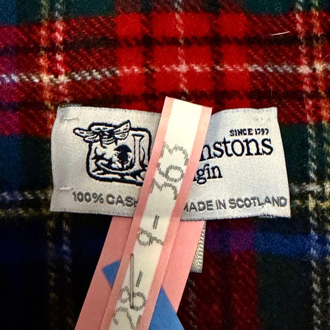 Johnstons of Elgin 100%カシミヤ マフラー ジョンストンズ