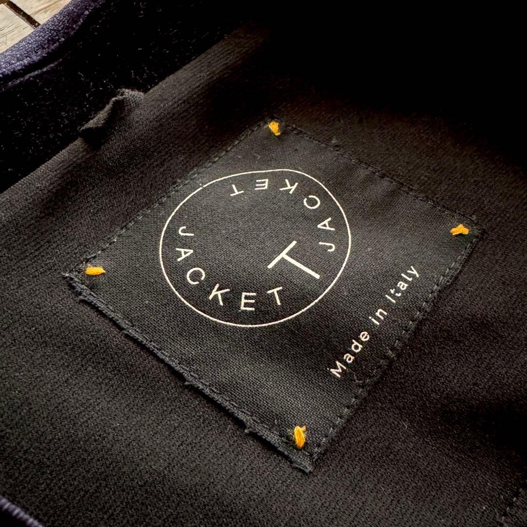 【美品】T-jacket ティージャケット ベルベット ネイビー ジャケット