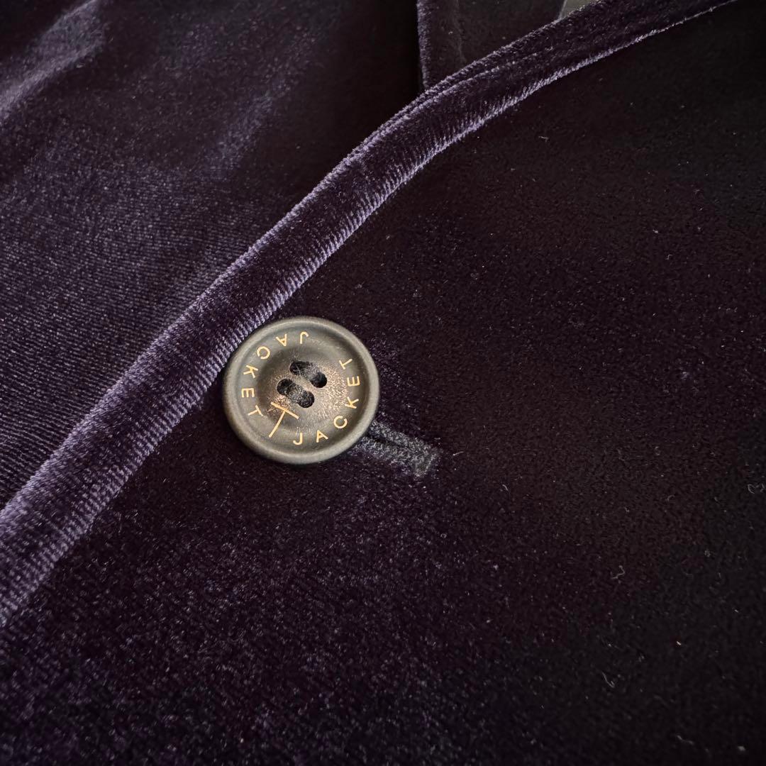【美品】T-jacket ティージャケット ベルベット ネイビー ジャケット