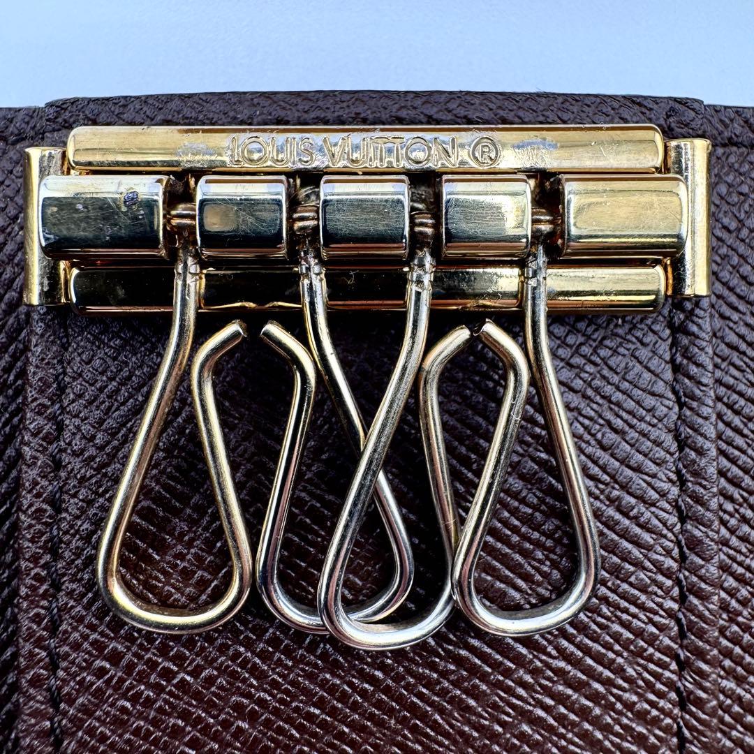 【極美品】ルイヴィトン ミュルティクレ4 キーケース 4連 ダミエ・エベヌ