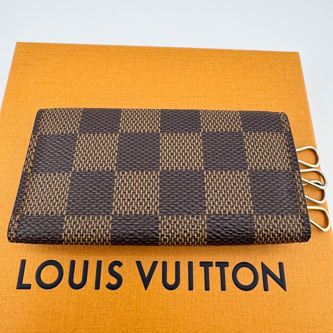 【極美品】ルイヴィトン ミュルティクレ4 キーケース 4連 ダミエ・エベヌ