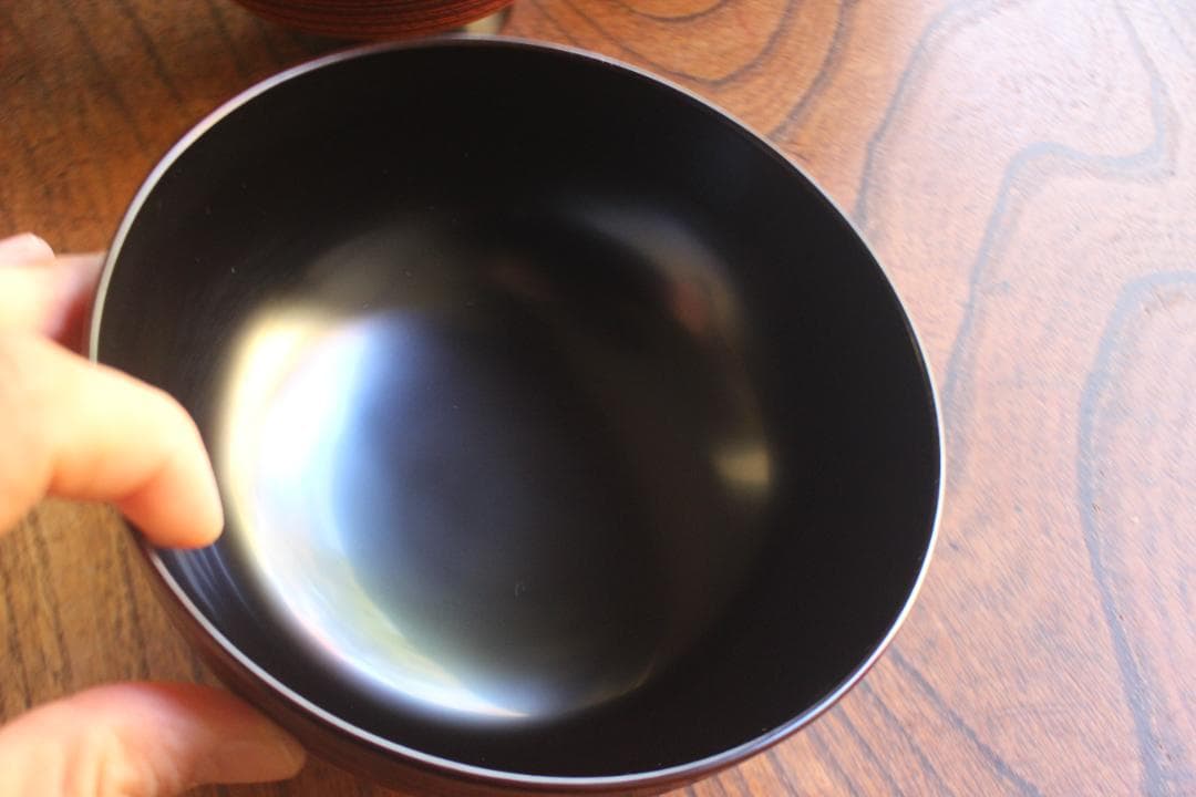 専用！風情ある糸目地に優美な雲錦蒔絵の映える煮物椀5点（検輪島塗雑煮椀