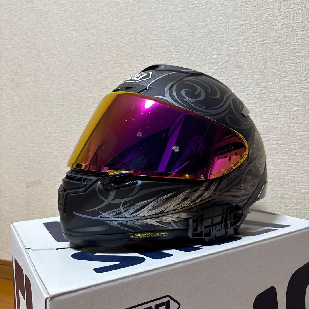 SHOEI X-14 KUJAKU ブラック/シルバー 廃盤