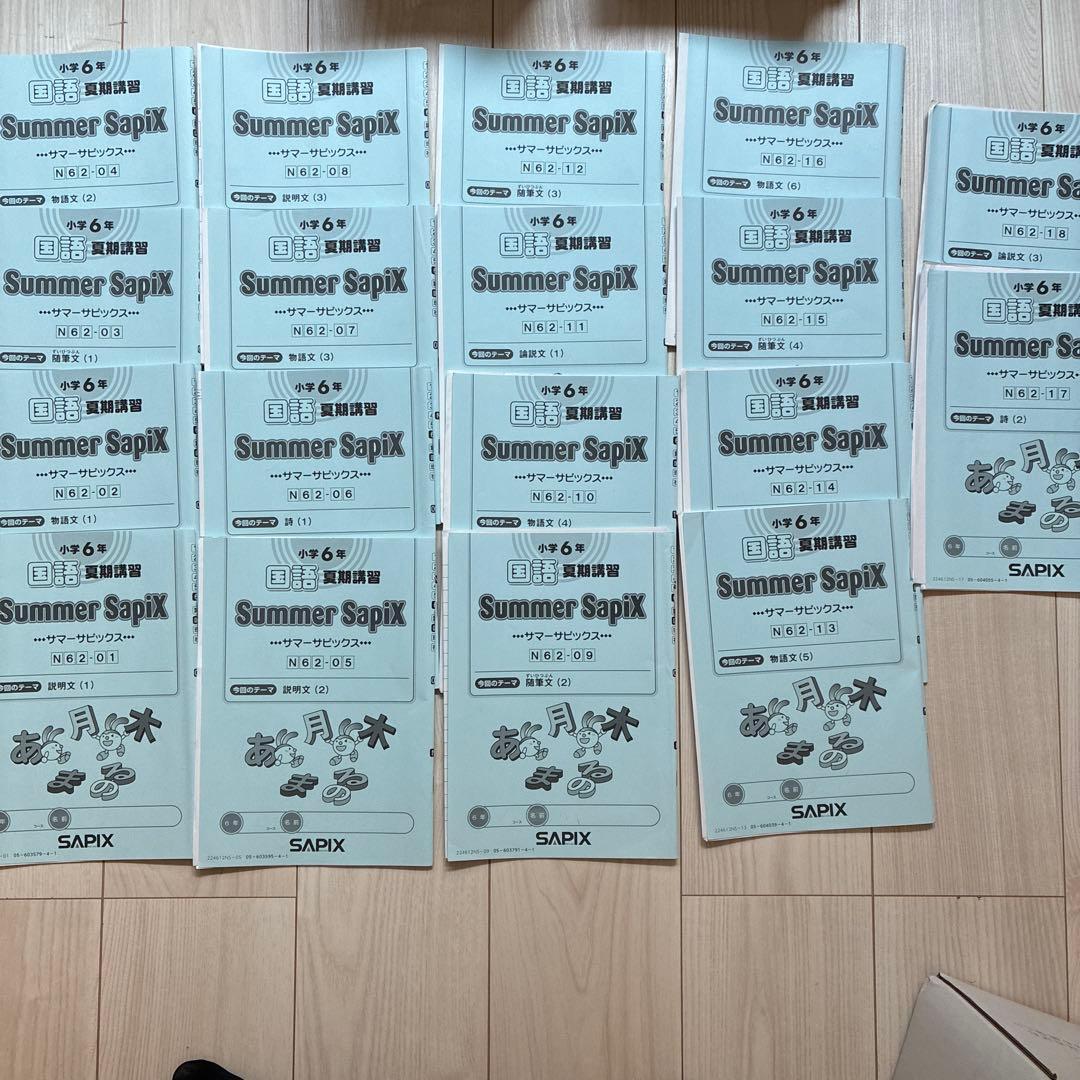 2025年受験組 サピックス6年 国語教材セット
