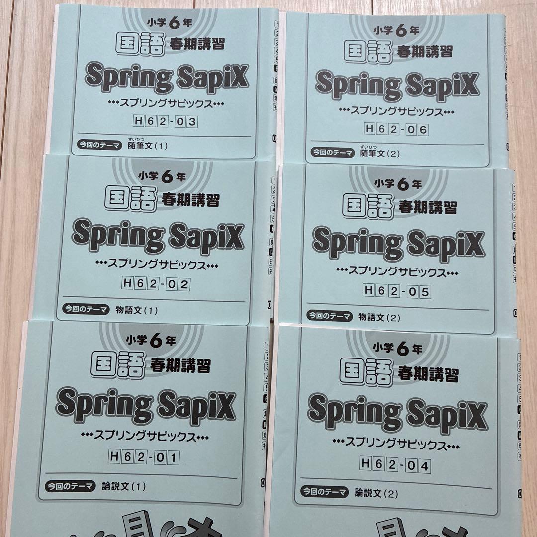 2025年受験組 サピックス6年 国語教材セット