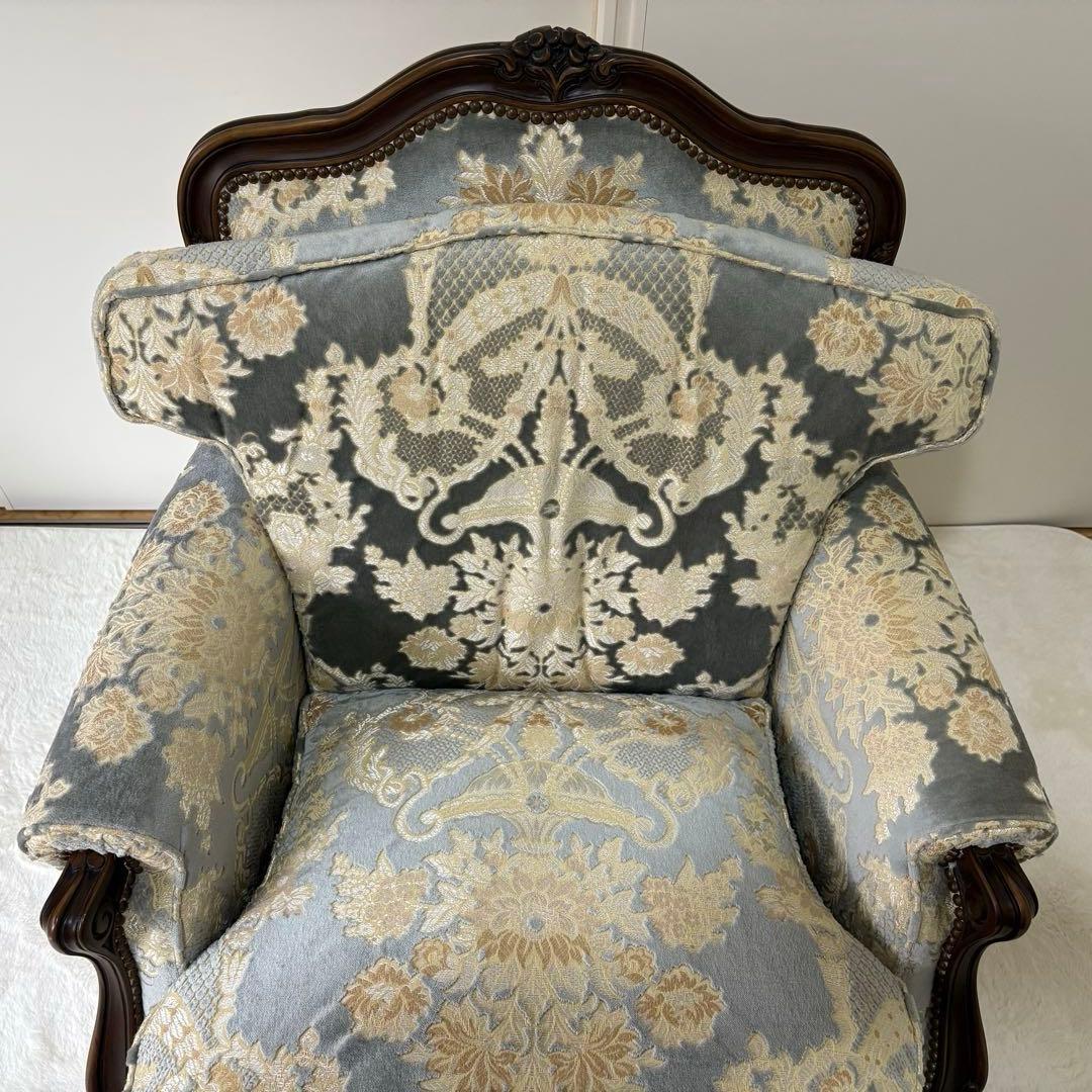 【高級家具】カリモク domani（ドマーニ） シングルソファ／Louis XV