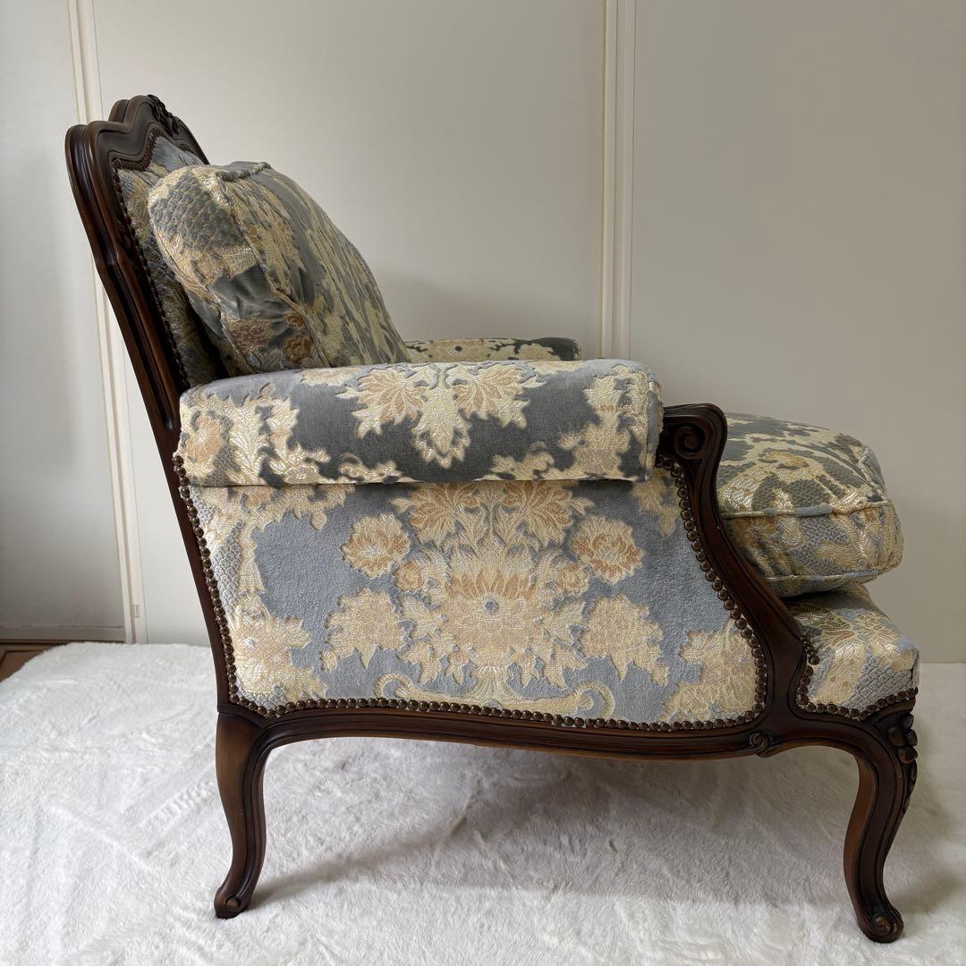 【高級家具】カリモク domani（ドマーニ） シングルソファ／Louis XV