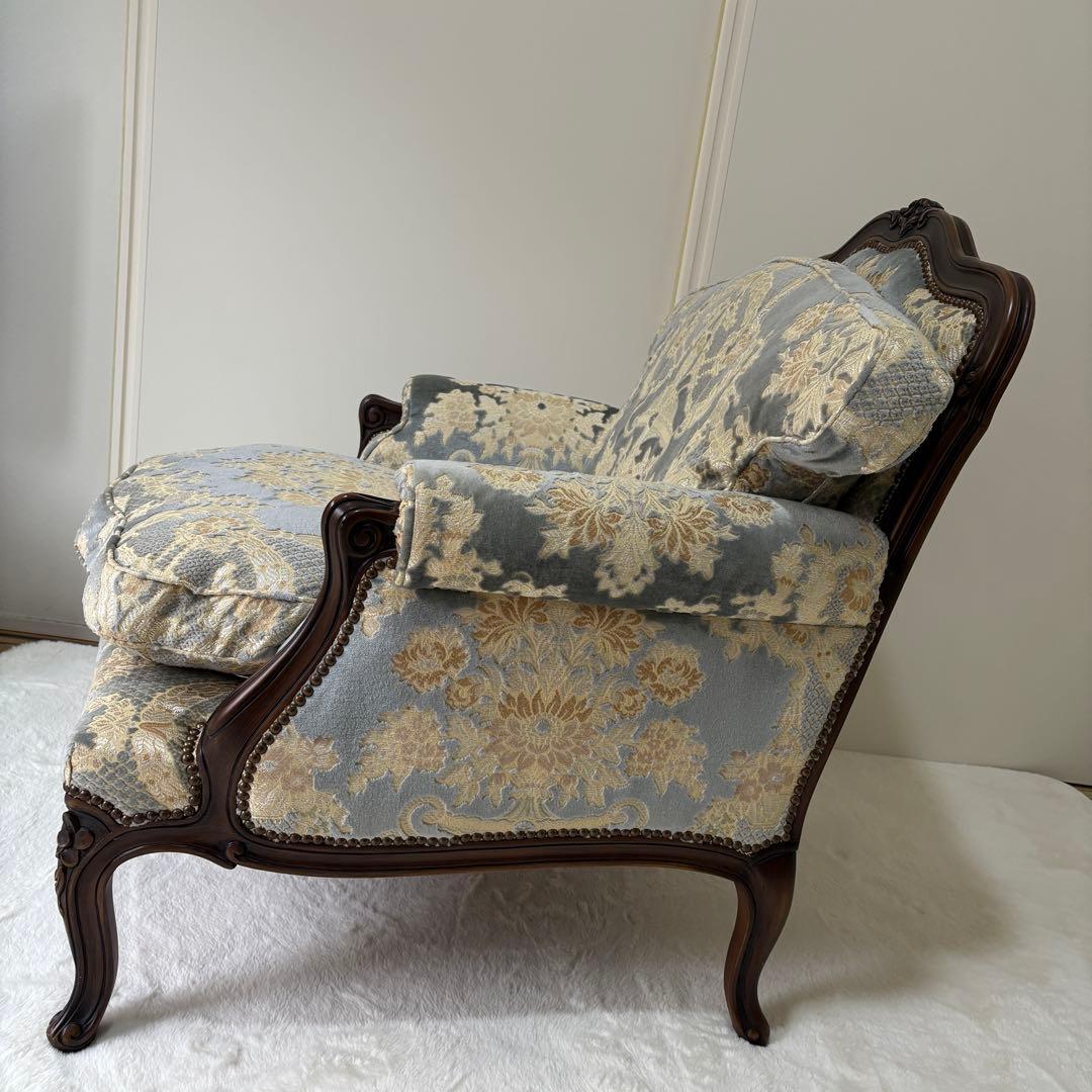 【高級家具】カリモク domani（ドマーニ） シングルソファ／Louis XV