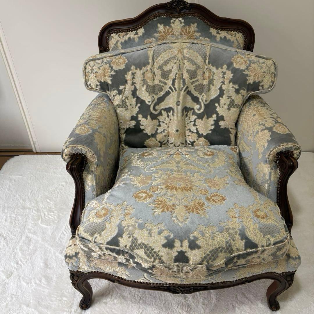 【高級家具】カリモク domani（ドマーニ） シングルソファ／Louis XV