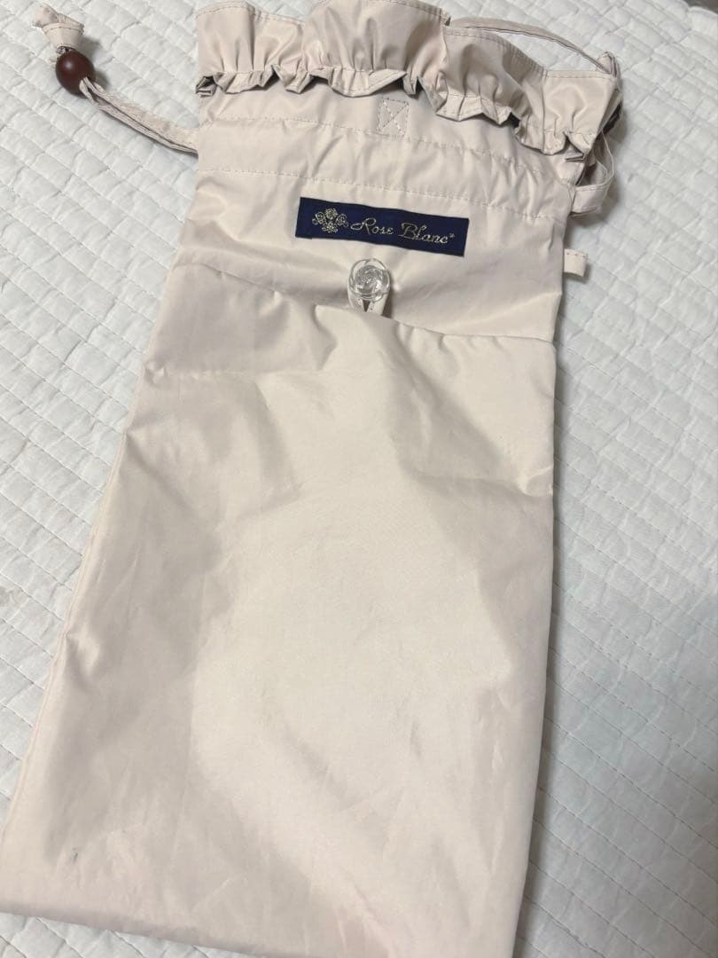 芦屋ロサブラン♡2段折りたたみ50cmシングルフリル曲がり竹手元♡ベージュ