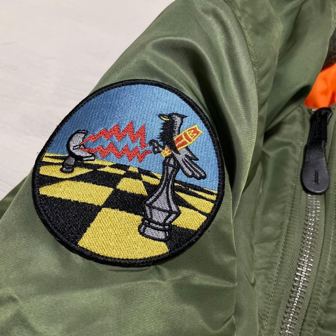 レア　ALPHA MA-1 SAC エアークルーパッチ　肉厚