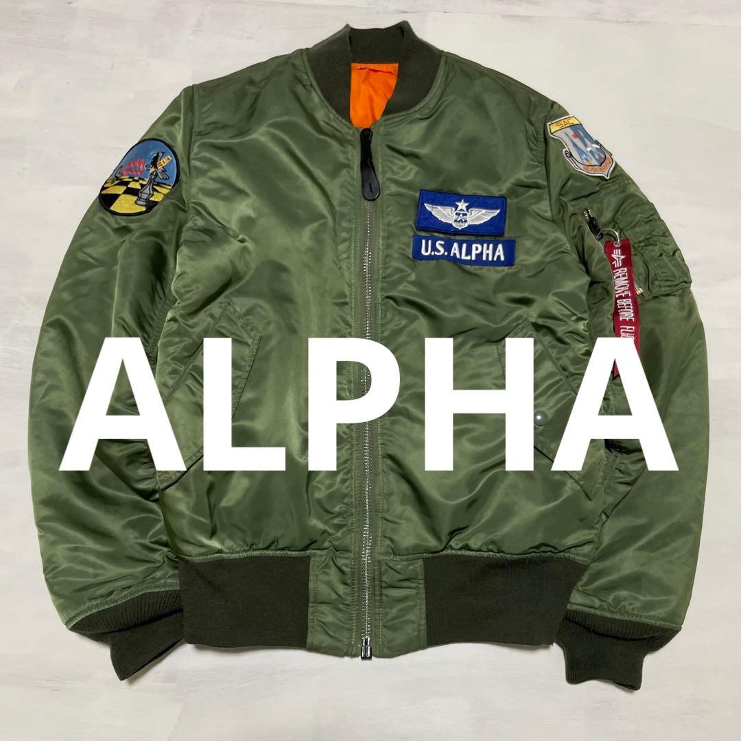 レア　ALPHA MA-1 SAC エアークルーパッチ　肉厚