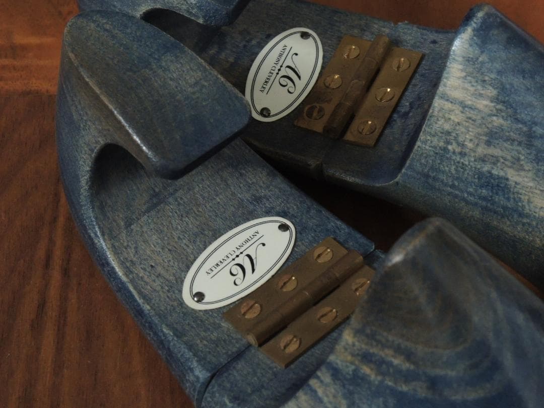 美品　Cleverley　アンソニークレバリー 　純正ツリー　8　アズーロ