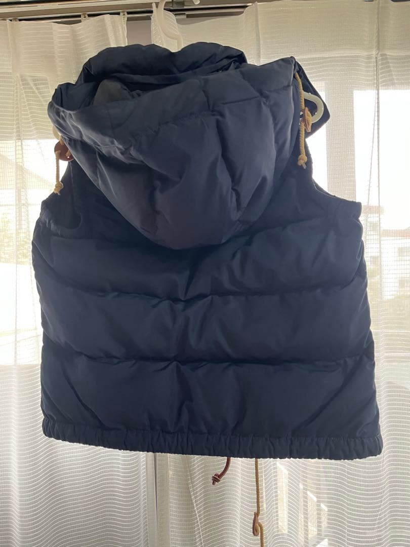 ネイビー ラルフローレンフード付きダウンベスト