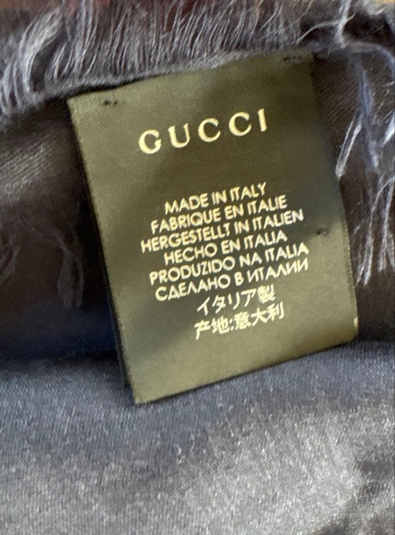 【極美品】GUCCI ストール　マフラー　135✖️135cm