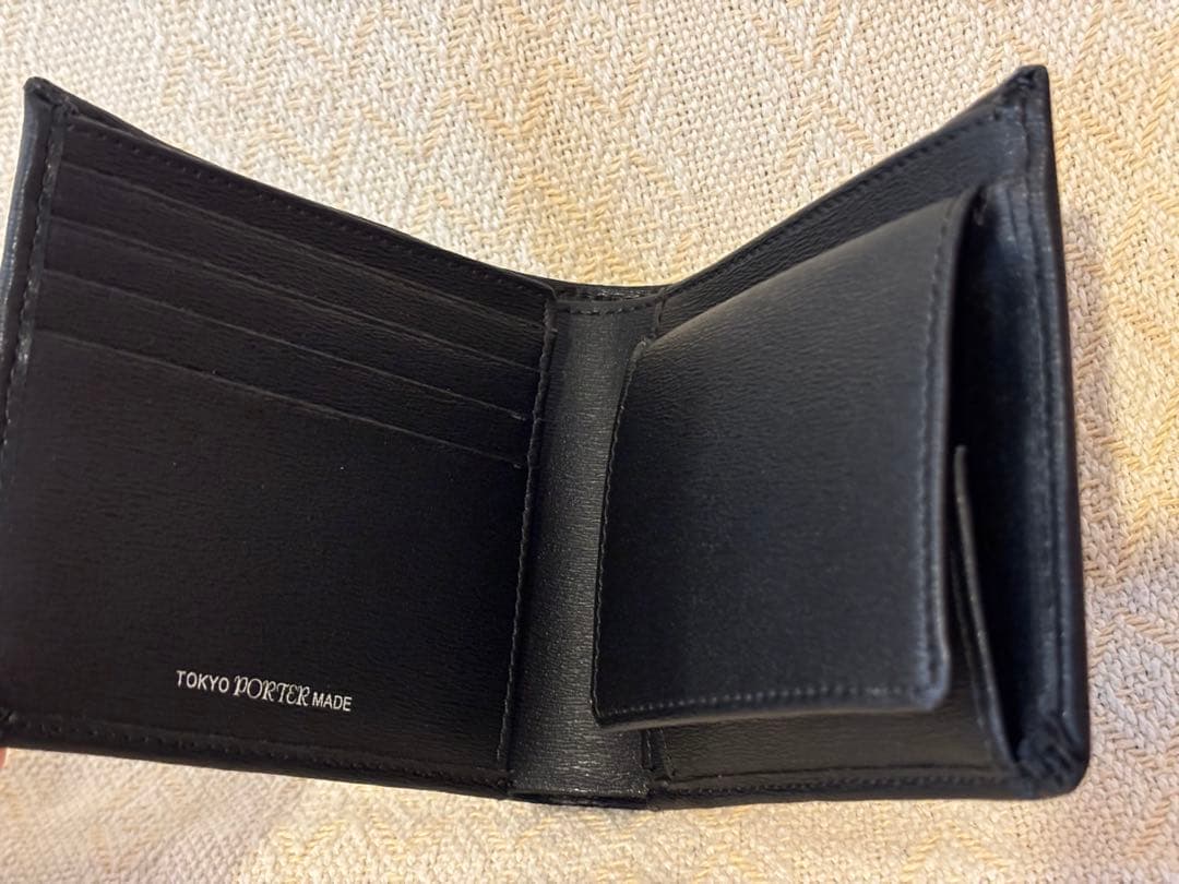 【未使用】PORTER ポーター二つ折り革財布 ブライドルレザー 吉田カバン