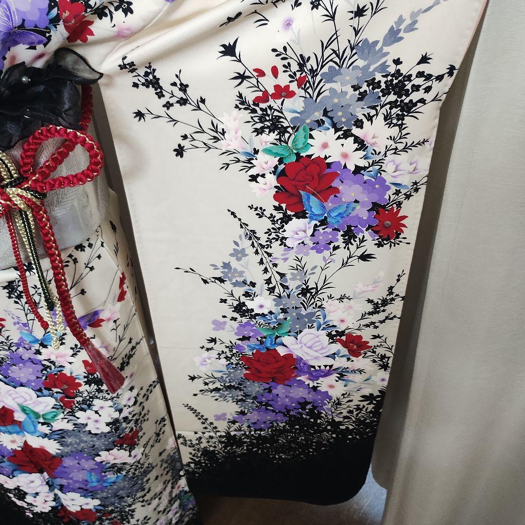 成人式正絹振袖フルセット マルチカラー落款 豪華　上品