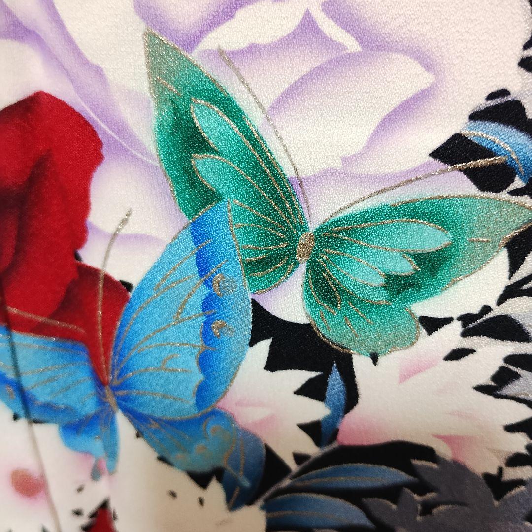 成人式正絹振袖フルセット マルチカラー落款 豪華　上品