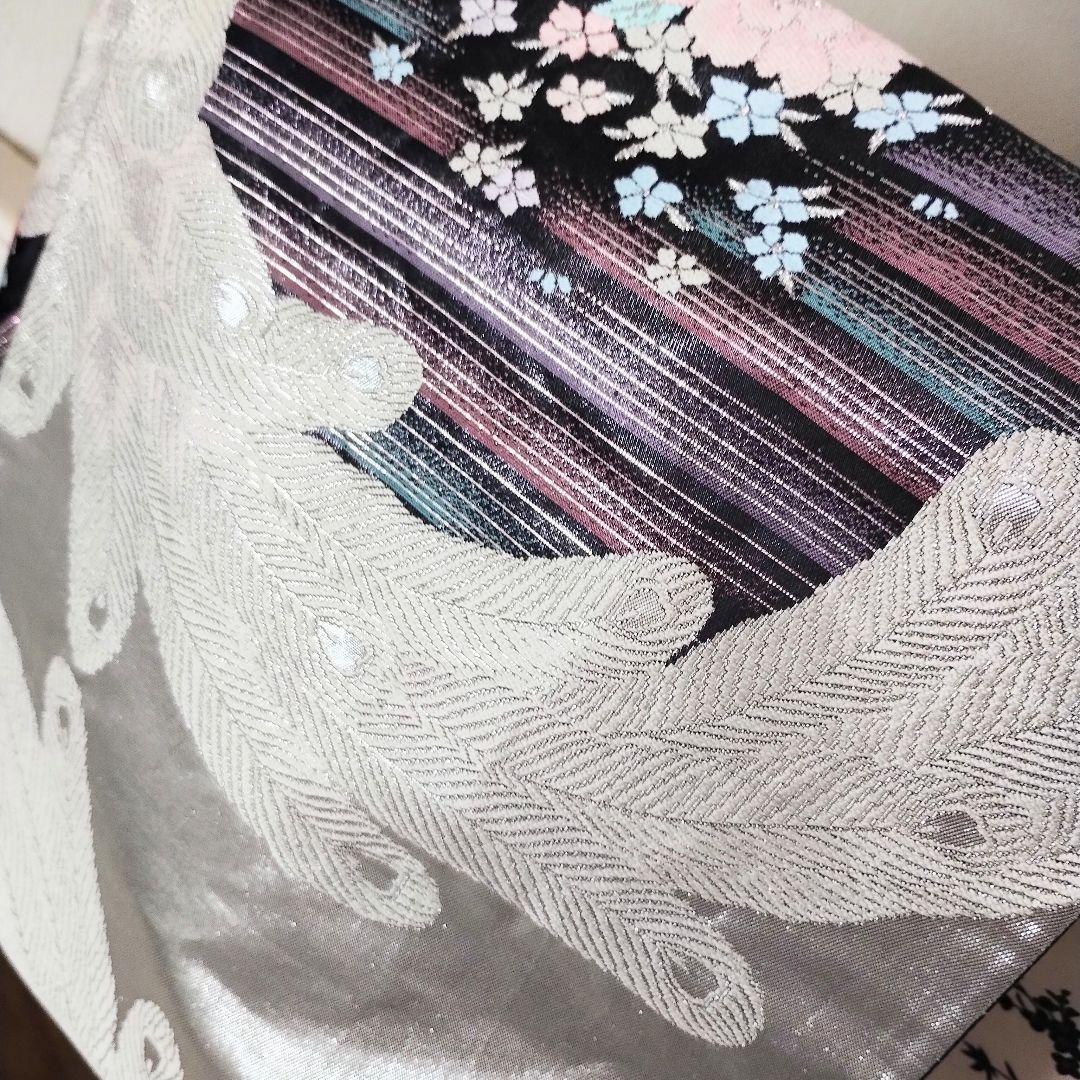 成人式正絹振袖フルセット マルチカラー落款 豪華　上品