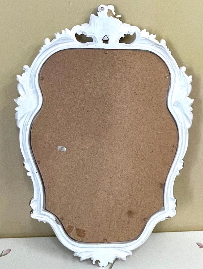 す*る様 イタリー製 壁掛け鏡 アンティーク調 クラシックオーバル型 ゴールド/