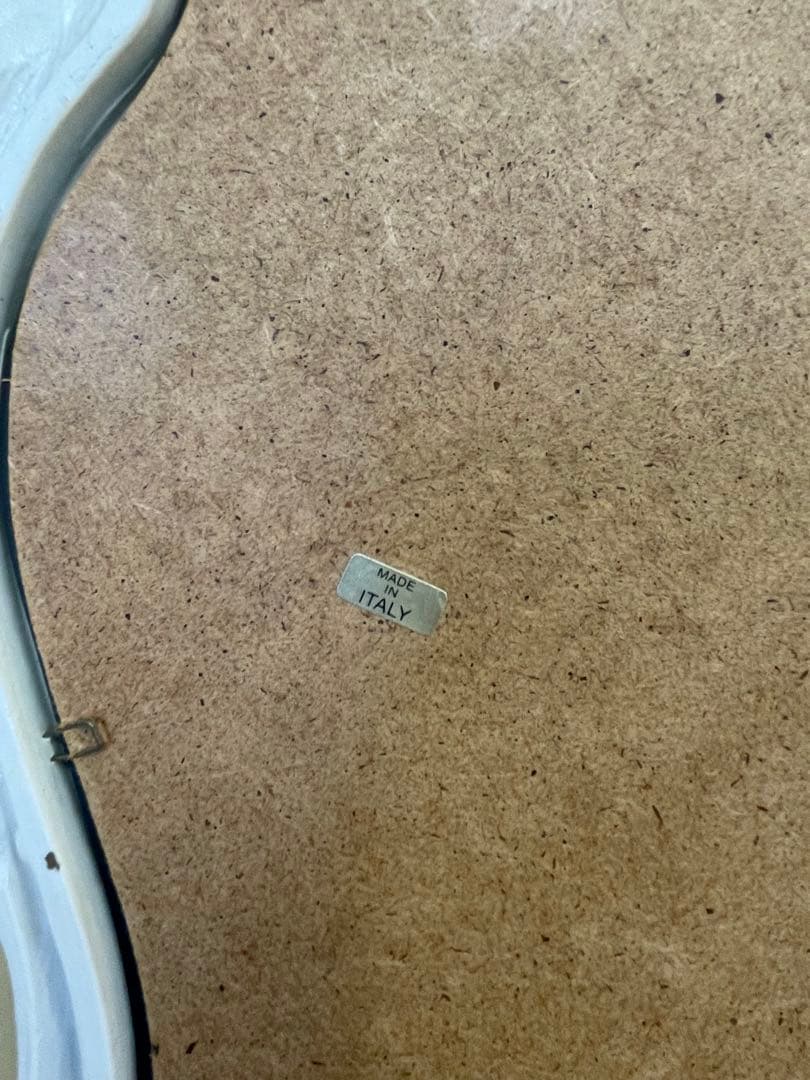 す*る様 イタリー製 壁掛け鏡 アンティーク調 クラシックオーバル型 ゴールド/