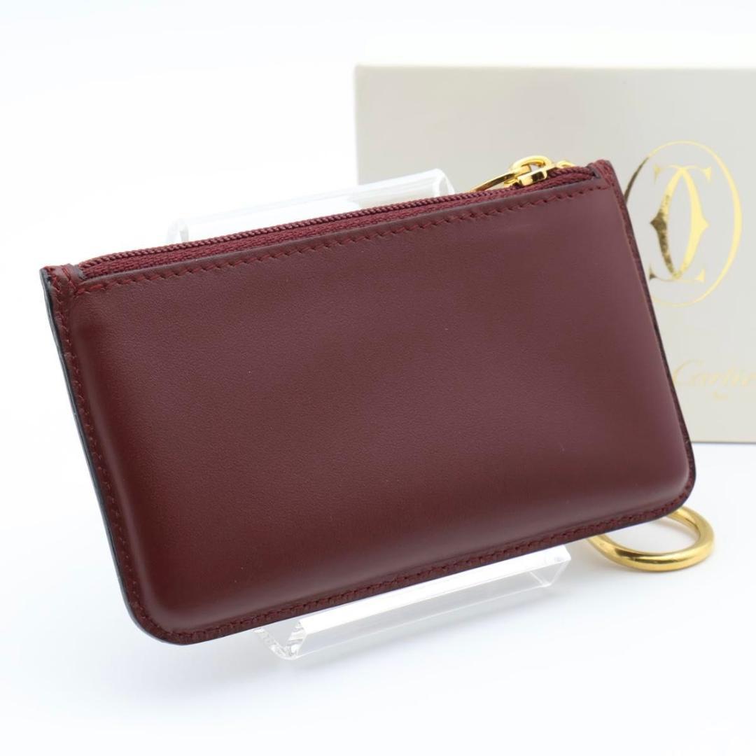 【未使用級】Cartier マストライン　ケース　小銭入れ　チェーン付き
