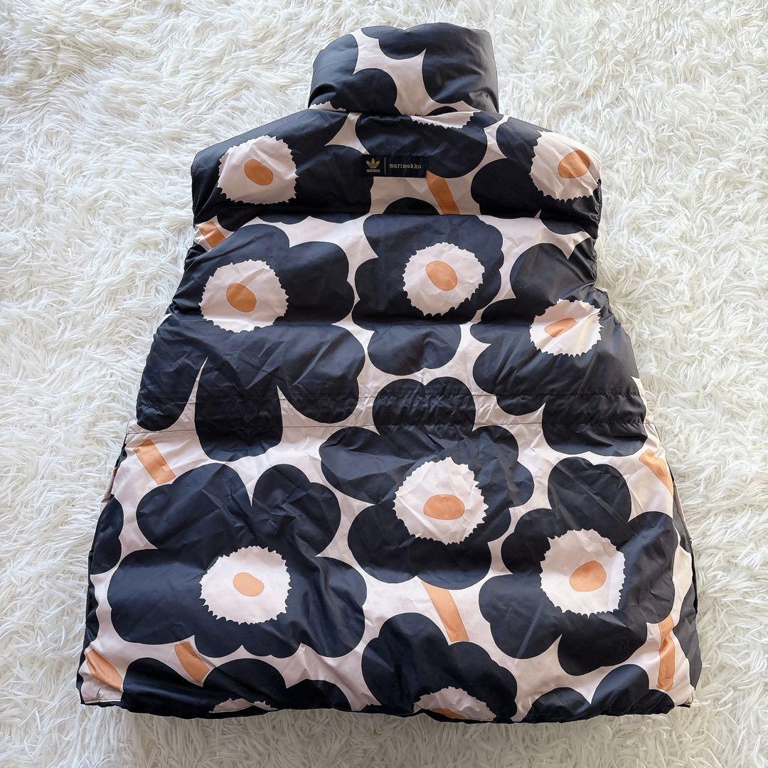 未使用級 アディダス×マリメッコ コラボ リバーシブル ジップダウンベスト XS