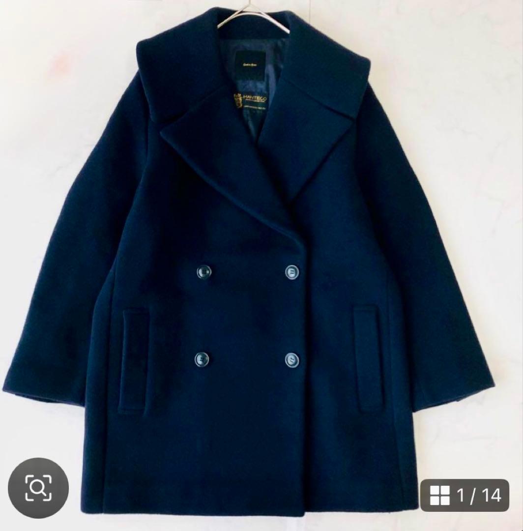 未使用級✨22AW　Spick & Span マンテココート　ネイビー