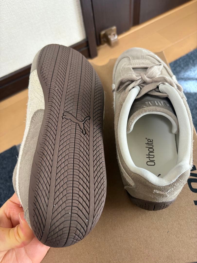 PUMAスピードキャット　ベージュ24cm