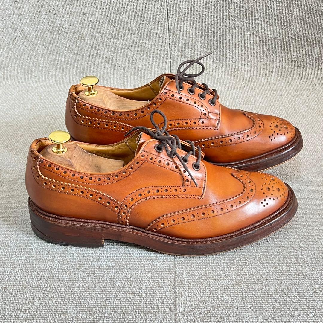 トリッカーズ Tricker's バートン ウィングチップ UK8.5