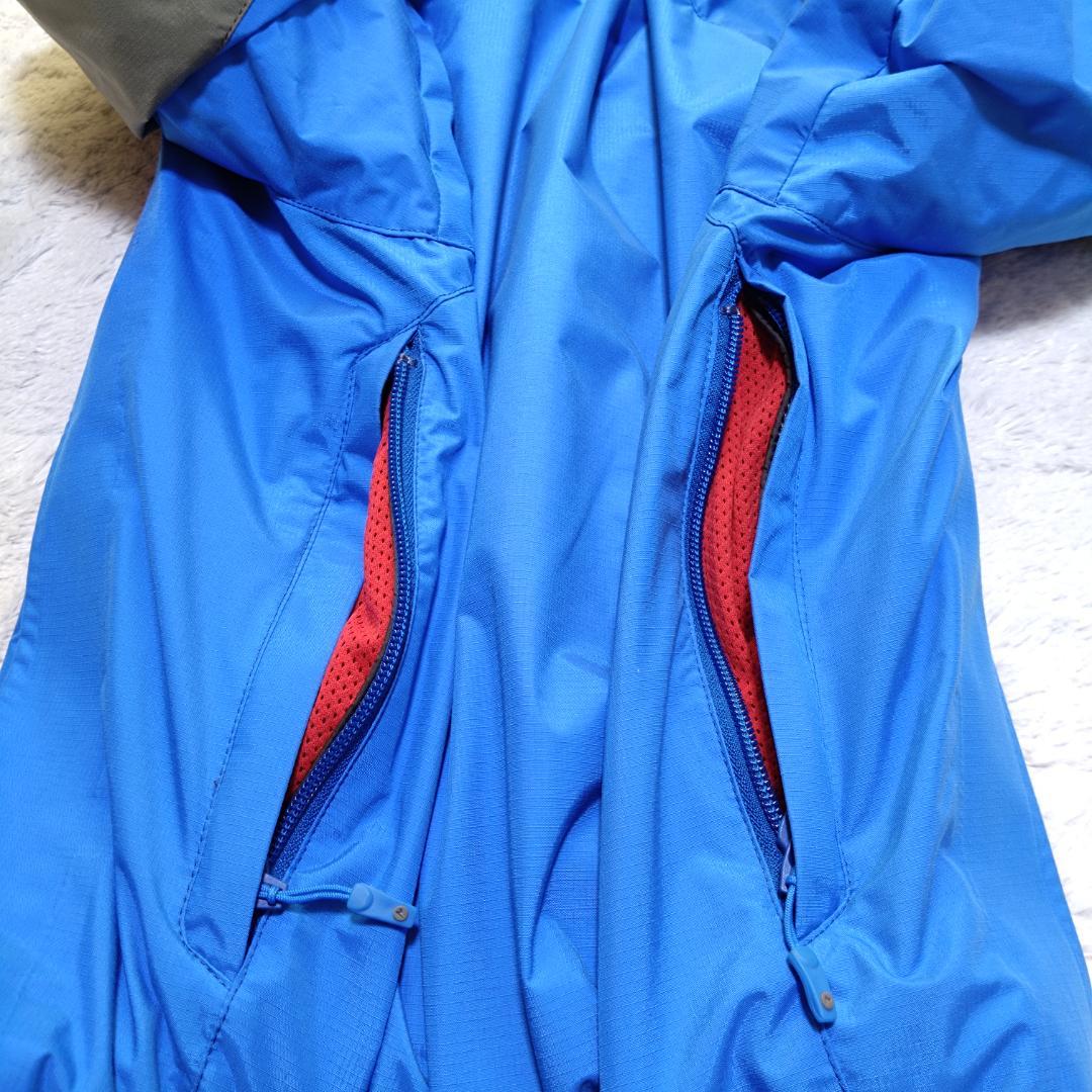 マーモットMarmot　大きいLサイズ スキーウェア上下 青 グレー　ヒートナビ