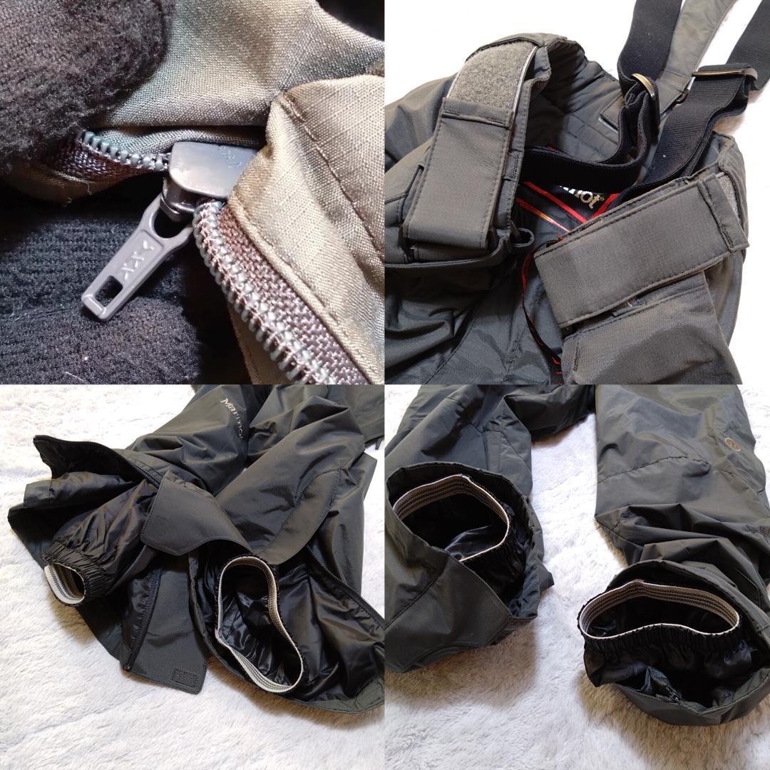 マーモットMarmot　大きいLサイズ スキーウェア上下 青 グレー　ヒートナビ