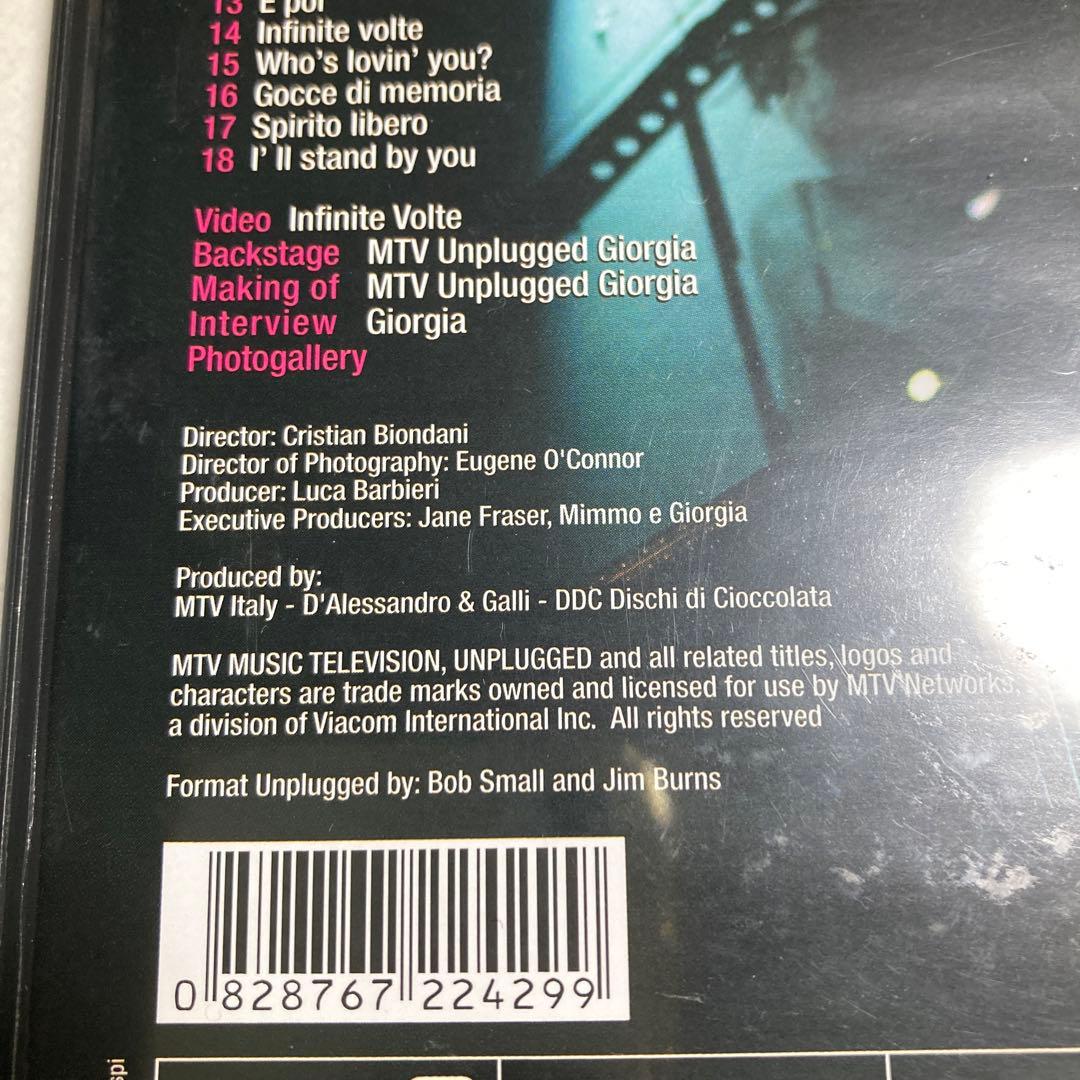Mtv Unplugged Giorgia DVD ジョルジア