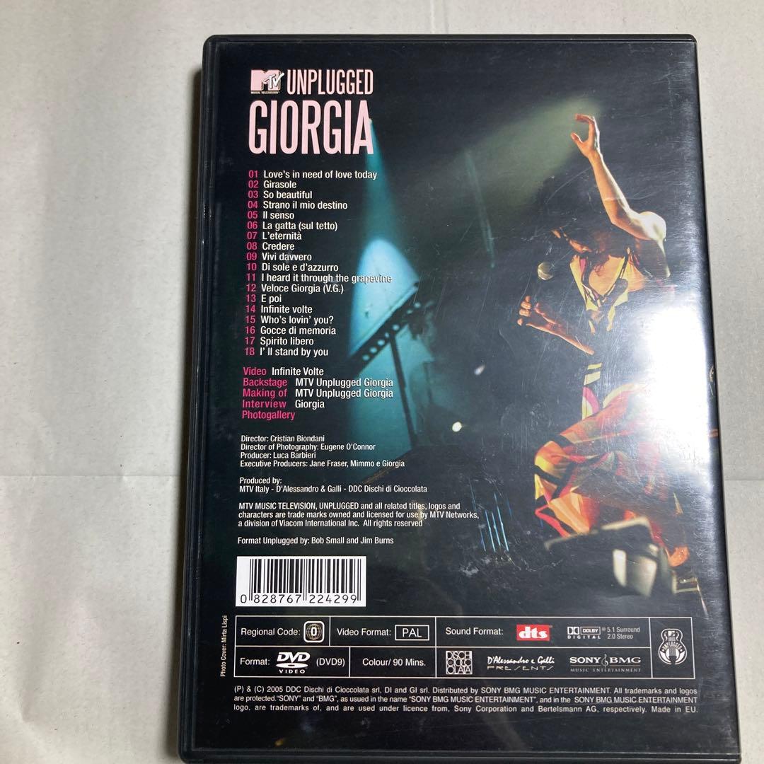 Mtv Unplugged Giorgia DVD ジョルジア