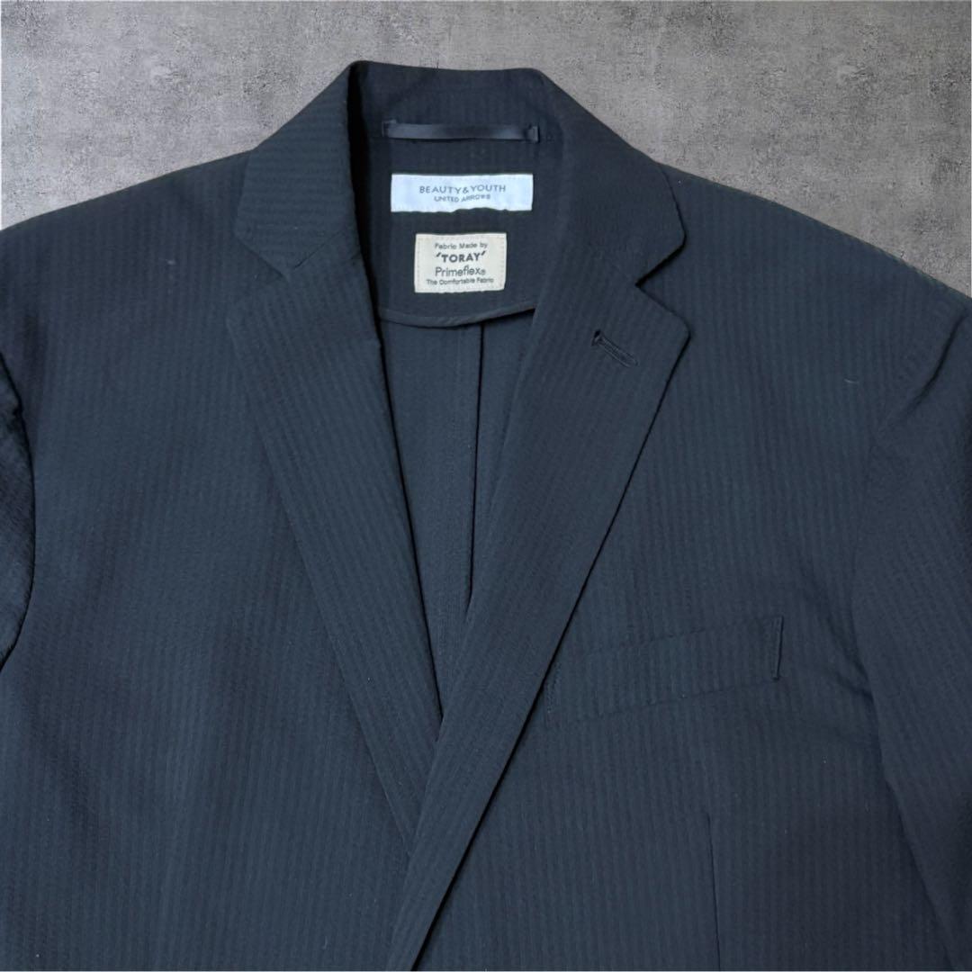 【超美品】UNITED ARROWS×東レPrimeflex/シアサッカースーツ