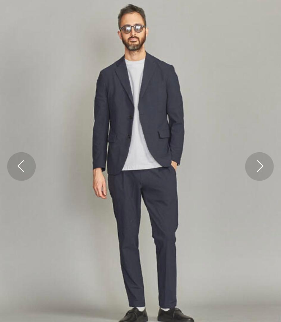 【超美品】UNITED ARROWS×東レPrimeflex/シアサッカースーツ