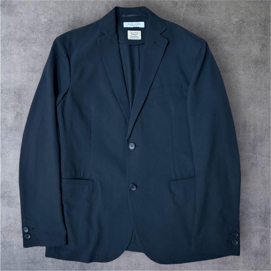 【超美品】UNITED ARROWS×東レPrimeflex/シアサッカースーツ