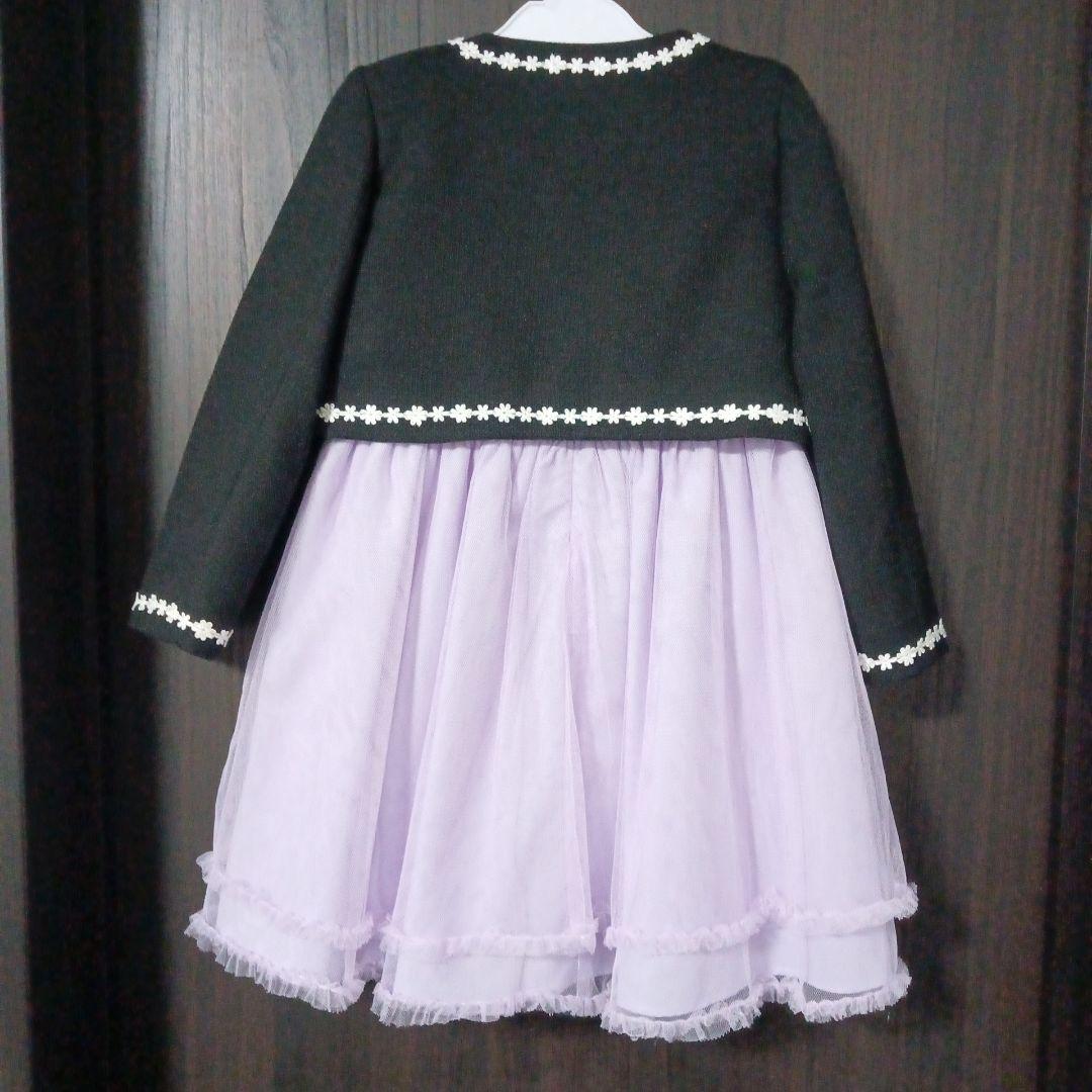 a.v.v 入学式 フォーマル 女の子 120 パープル 紫 ラベンダー