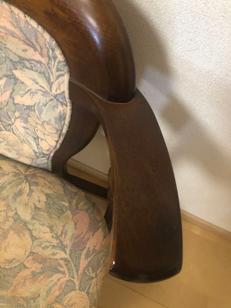 【お値下げ】オールドカリモク　ダイニングチェアー　1人掛け