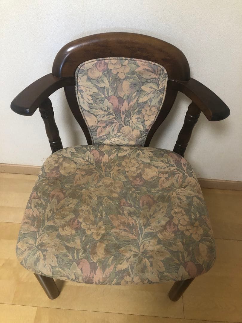 【お値下げ】オールドカリモク　ダイニングチェアー　1人掛け