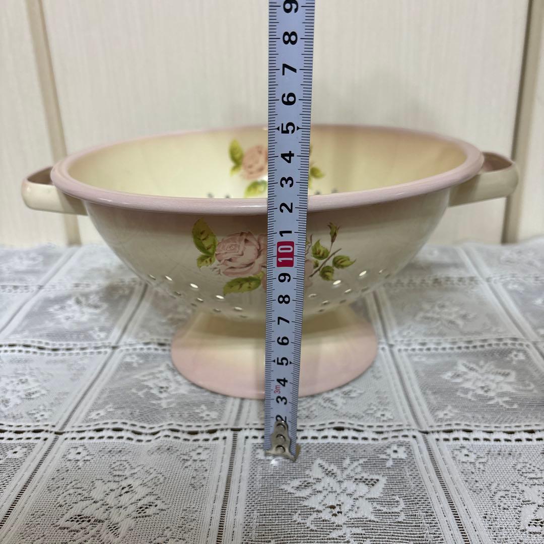 イマン　ダイアナローズ　ホーロー製コランダーＬ