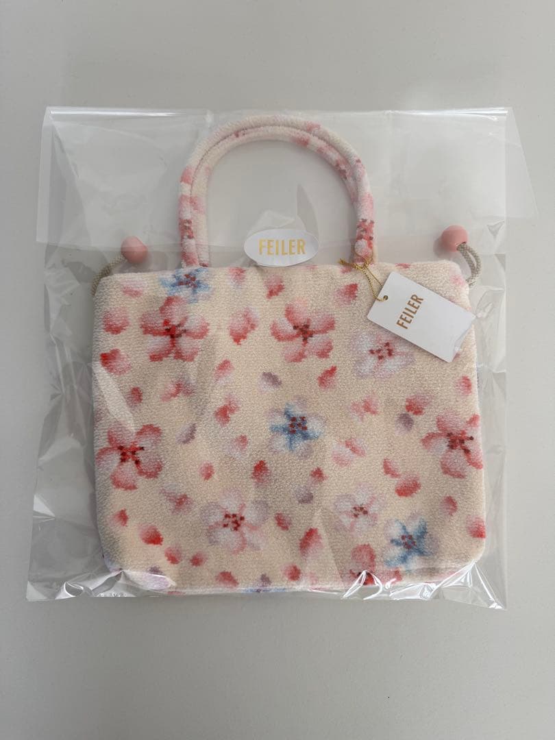 【新品未使用】FELLER 花柄 サクラブルーム　ハンドバック