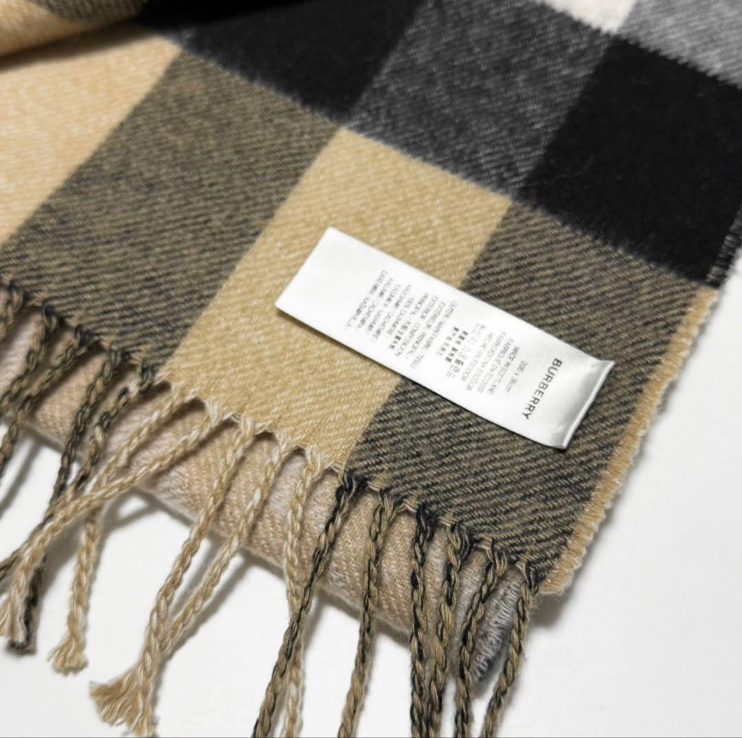 Burberry バーバリー　モノグラム柄　大判マフラー　カシミヤ