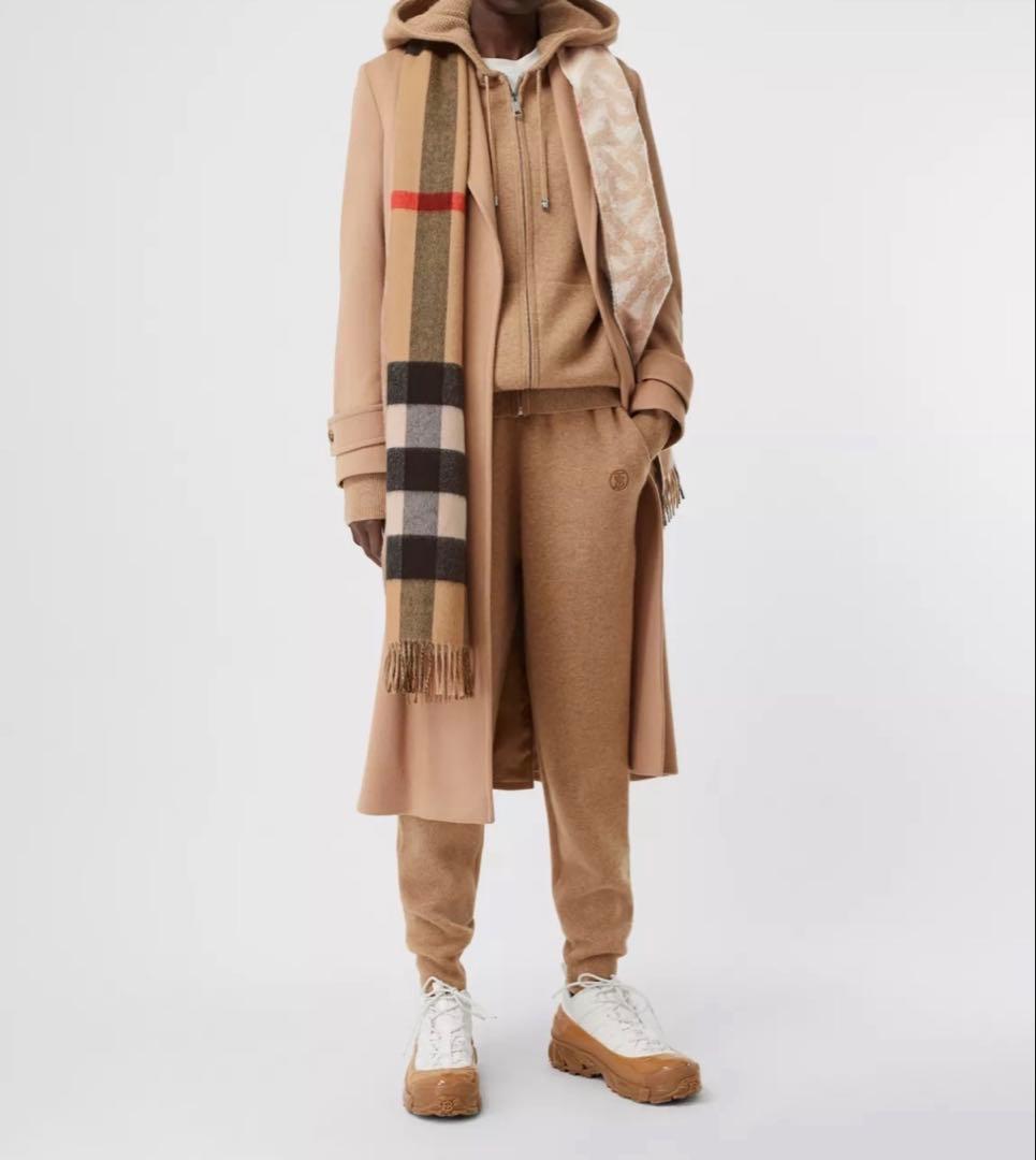Burberry バーバリー　モノグラム柄　大判マフラー　カシミヤ