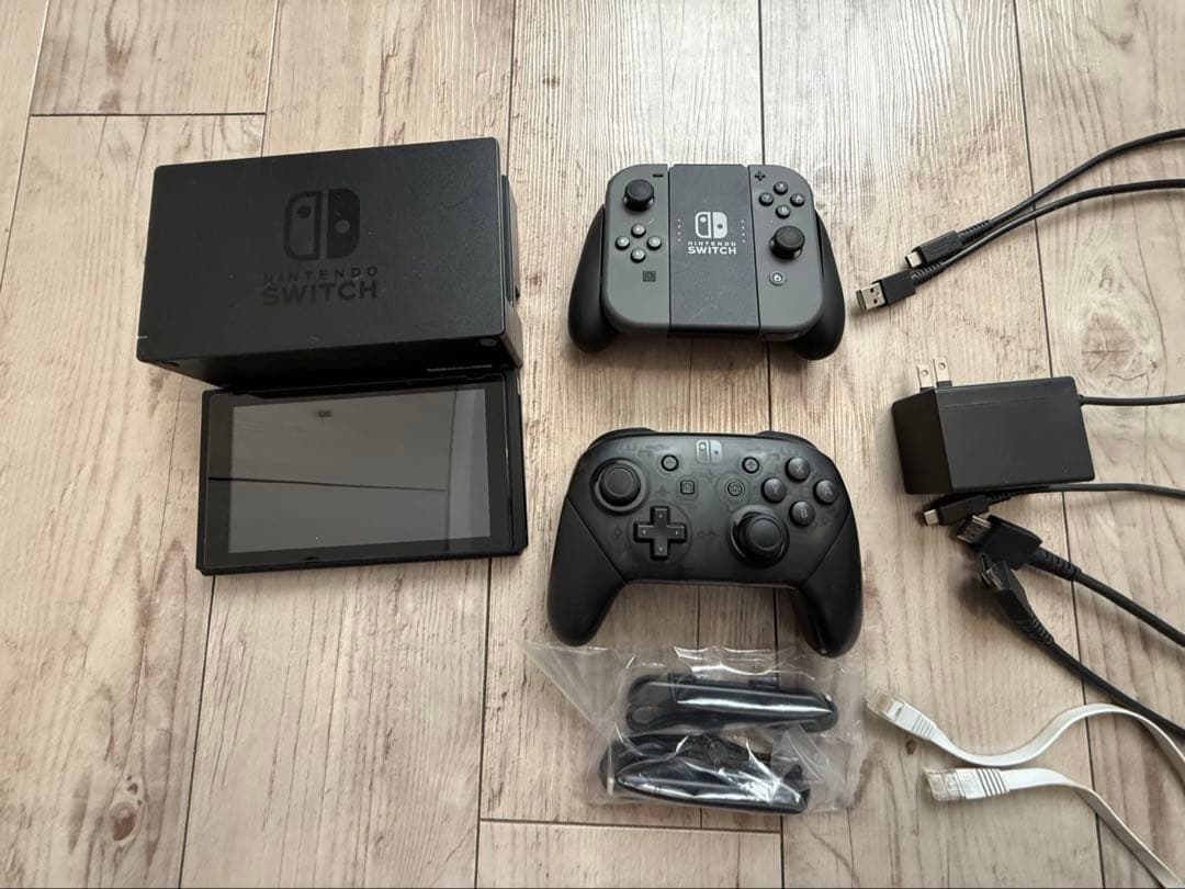 Nintendo Switch 本体 + ゲームソフト3本 +プロコントローラー