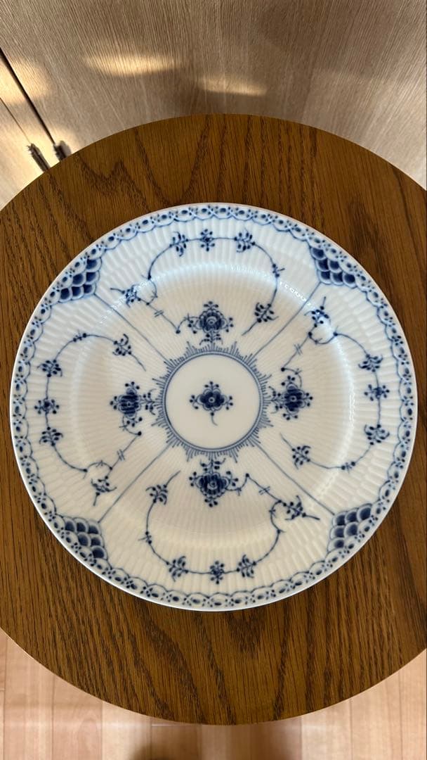 ロイヤルコペンハーゲン　ブルーフルーテッド ハーフレース25cm 2枚セット